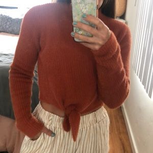 Cotton candy LA crop sweater